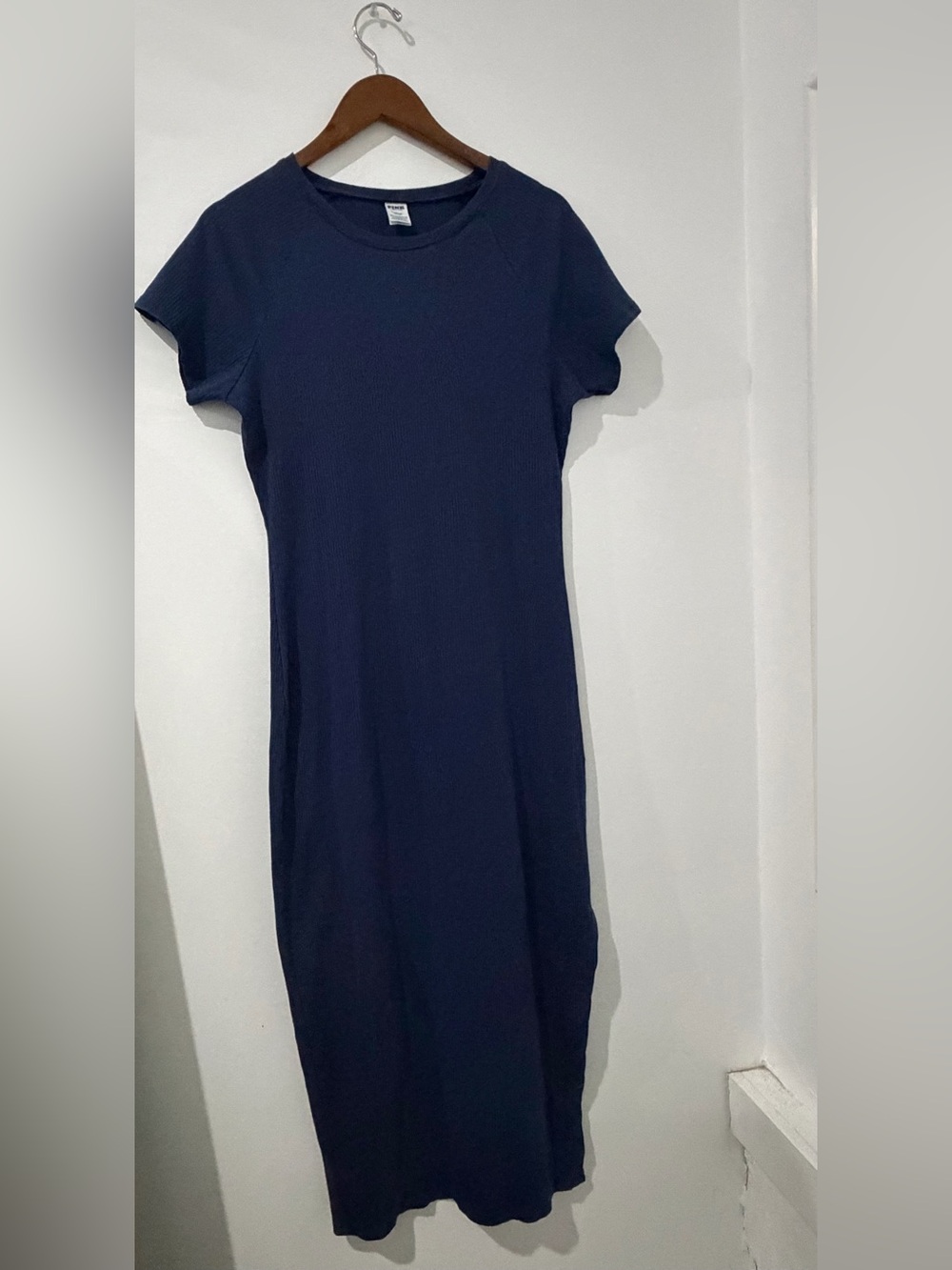 PINK Victoria's Secret Navy Ribbed Midi Dress